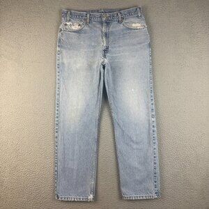 VTG Levis Jeans Mens 36x30 Blue Faded Straight Leg Reg Fit 505 Classic American